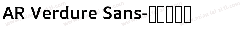 AR Verdure Sans字体转换